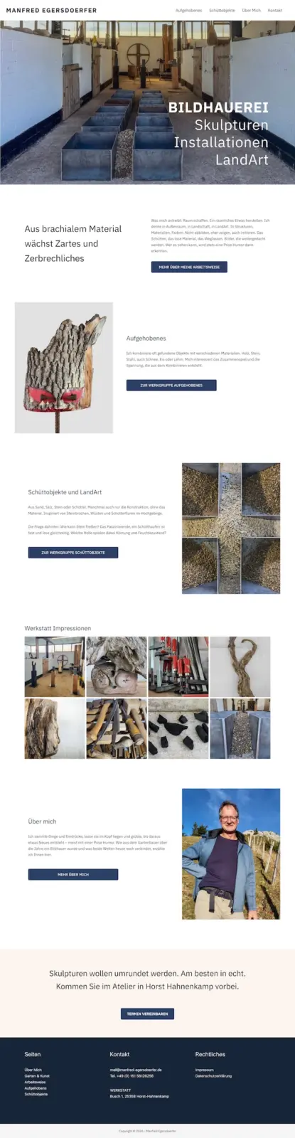 Bildschirmfoto der Homepage von manfred-egersdoerfer.de